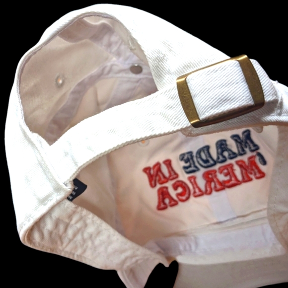 Made in 'Merica Red White & Blue Embroidered Adjustable Baseball Cap Hat🇺🇸 - Picture 7 of 10